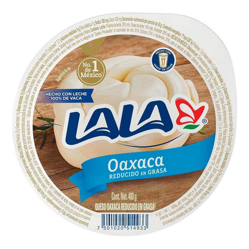 Queso Lala Oaxaca Light 400g