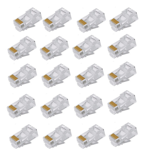 Conector De Red Rj45 Cat6 Bolsa 1000 Unidades Terminal Rj45