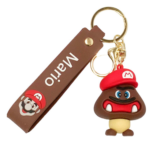 Llavero Mario Bros Goomba Material Goma Llaverito