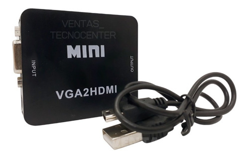 Conversor Vga A Hdmi Video C/audio Y Alimentacion Full Hd