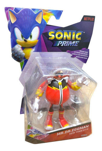 Sonic Prime Mr Dr Eggman New Yoke City Figura 13cm Jakks Cf