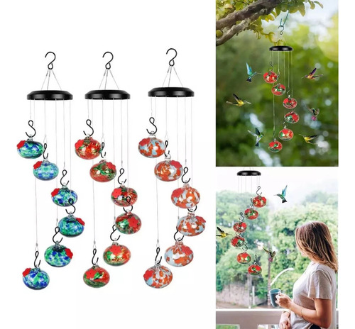 * A 1pc Encantador Comedero For Colibríes Carillón De Viento