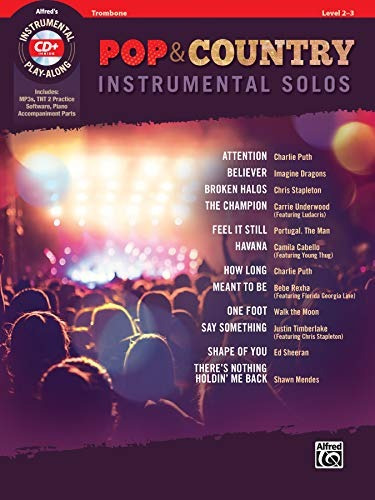 Pop  Y  Country Instrumental Solos Trombone Book  Y  Cd (ins