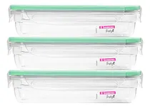 Comprar 3x Pote Hermético Cu002Ftravas Plástico 800ml Sanremo Livre Bpa