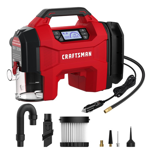 Inflador Aspirador Soplador 3 En 1 160 Psi Portátil 12 V