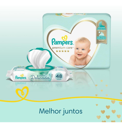 Fraldas Pampers Premium Care Xxg 56 Unidades Xxg Sem Gênero