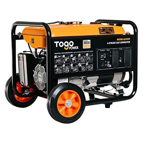 Togopower Generador Portatil, 3600 Vatios De Pico De 120 Vol