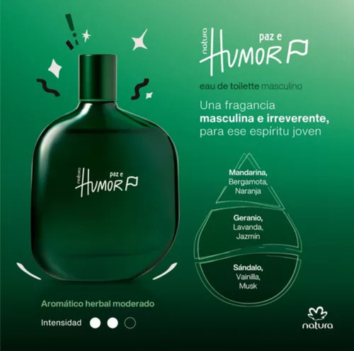 Natura Perfume Paz E Humor Masc 75ml+min 25ml+jabón