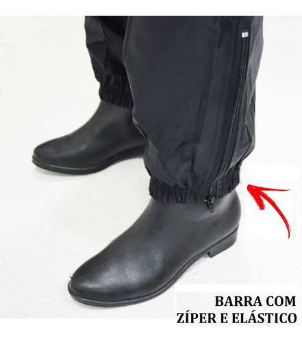 Conjunto Capa Chuva G Masculina Forro Moto Motoqueiro Nylon