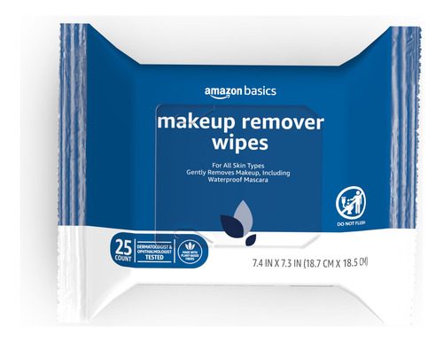 Toallitas Desmaquillantes Amazon Basics, 25 Unidades
