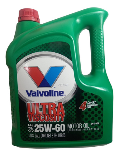 Valvoline 25w60 Ultra Viscosity X 4lt