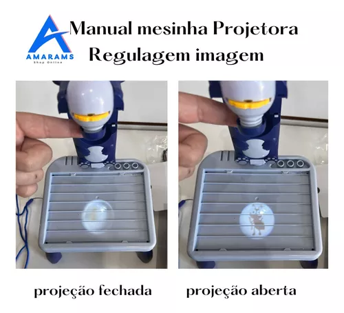 Brinquedo Projetor Mesa 4 Em 1 Desenho Pintar Infantil Led