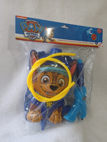 Pistola Lanzadora De Agua Chase Paw Patrol Tipo Mochila Nva