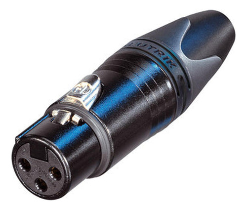 Conector Xlr Hembra P/oro Neutrik Nc3fxx-b