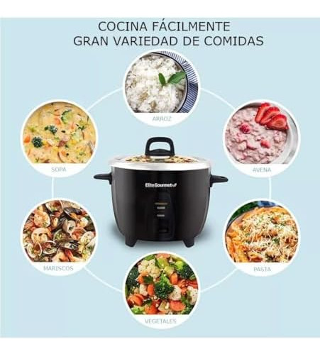 Elite Gourmet Erc2010b Cooker De Arroz Eléctrico Con Olla In