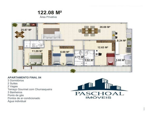 Imagem 16 de 30 de Apartamento 3 Dormitorios Com 2 Suites Na Cidade De Praia Grande - Mar140