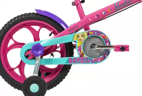 Bicicleta Infanto Juvenil Caloi Barbie Aro 20 - Branco