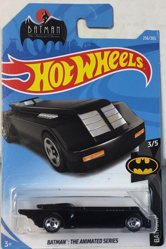 Batmobile Hot Wheels Batman Animated Serie Negro Superman