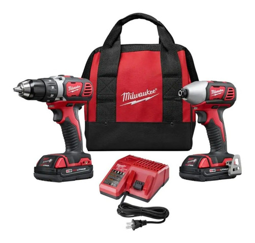 Milwaukee 2691-22 Combo Taladro 1/2 Y Impacto 1/4 18v 2 Bat (Reacondicionado)