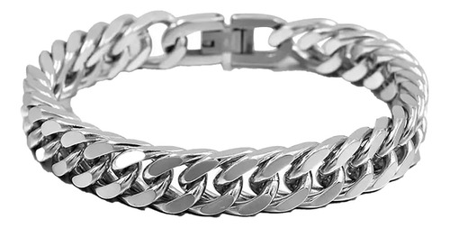 Pulsera De Plata Aonklot Para Hombre, Pulsera De Acero Inoxi