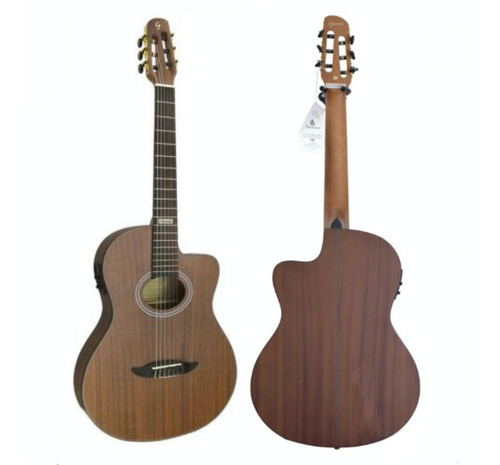 Violão Flat Cutaway Nylon Gnf3 Ceq Ws Walnut Satin + Nf