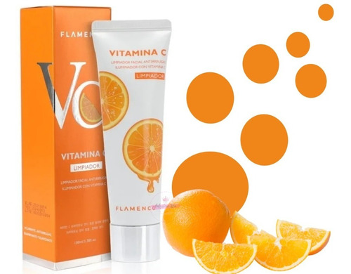 Limpiador Facial Con Vitaminas C Antiarrugas Iluminador