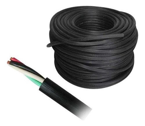 Cable Uso Rudo 4/12 Con 4 Conductores 100 Mts Peso 420 Kg P