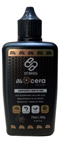 Lubrificante Bicicleta Solifes Oil Cera Ptfe Correntes 75ml