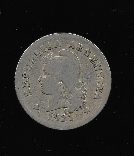 Ltc680. Moneda Nacional De 10 Centavos De 1921.