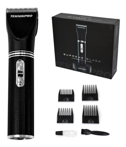 Máquina De Cortar Pelo Supreme Black Clipper Teknikpro Color Negro