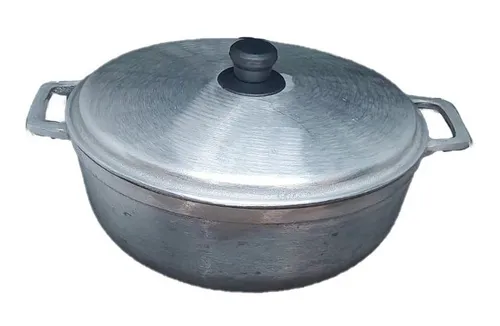 Caldero Fundido Aluminio 22cm Diámetro,perol Olla #4 