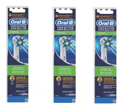 6 Repuestos Originales Oral-b P/ Cepillo Elect Ver Ingr Btos