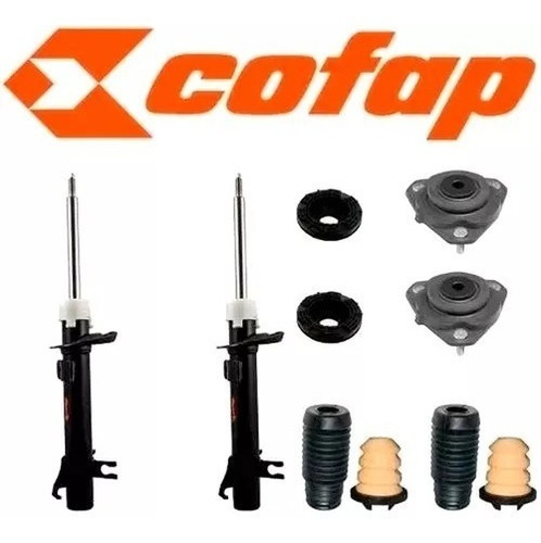 Par 2 Amortecedor Fiesta Hatch Sedan 2005 2006 Cofap + Kits