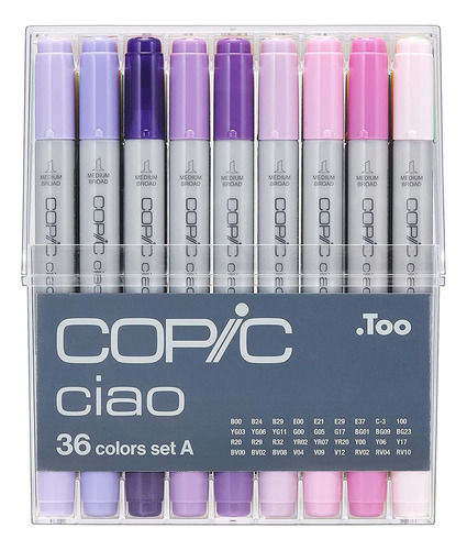 Set De 36 Marcadores De Alcohol - Copic Ciao