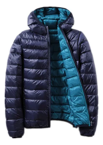 Campera Mujer Pluma Inflable Capucha Reversible Sin Cargo