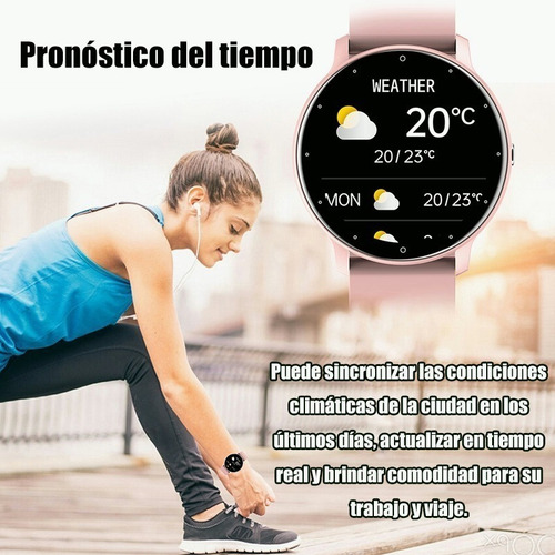 Imagen 6 de 9 de Reloj Inteligente Zl02 1.28'' Pantalla Táctil Bluetooth