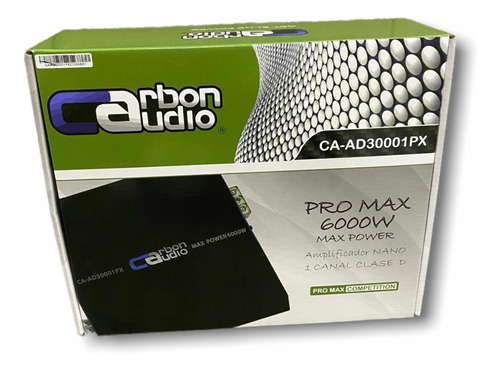 Amplificador Carbon Audio 1 Canal Clase D 6000w Nano Pro Max