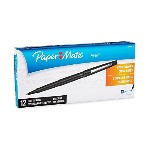 Plumas De Punta De Fieltro Paper Mate Flair, Punta Mediana, 