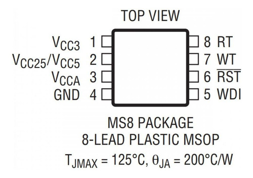 Ci Supervidor De Tensão Ltc1726ems8-5 C Reset Watchdog Timer