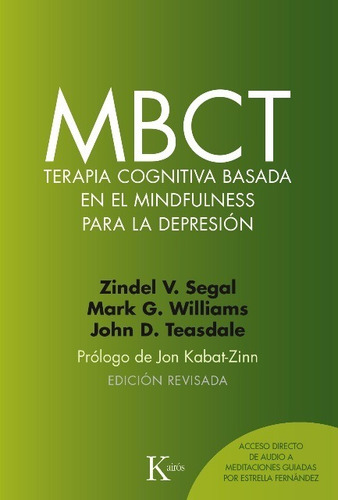Mbct - Terapia Cognitiva Para La Depresión, Segal, Kairós