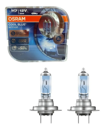 Caja Focos Osram Cool Blue Intense H7 12v 55w 2focos