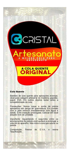 Pacote Bastões De Cola Quente 7,5mm (fina) 500g