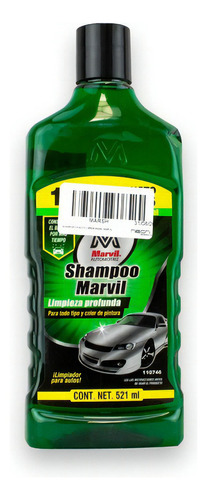 Shampoo Limpieza Profunda Autos Todo Tipo Marvil 521 Ml 