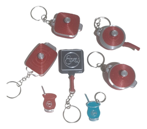 Llaveros Essen Pack Por 5 Modelos De Regalo 1 Dije O Imàn Bordó