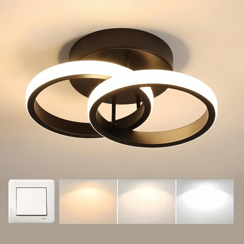NIFUNA Lámpara De Techo Lampara Foco Decorativas Led Para Baño Moderna Colgante Lamparas Para Baño Lamparas Para Sala Lampara Decorativa Lamparas Para Interiores Luz Negra Lamparas Techo Led
