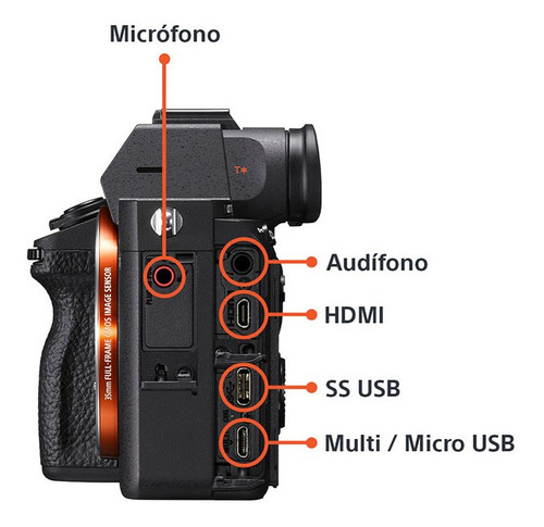 Camara Digital Mirrorless Sony Ilce-7m3 7miii A7 Iii Kit Lente 28-70 4k Full Hd Wifi/nfc Color Negro