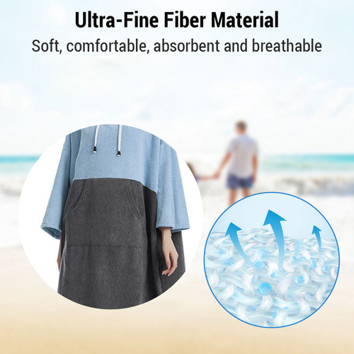 Toallas De Baño, Bata De Secado Rápido Para Piscina, Poncho