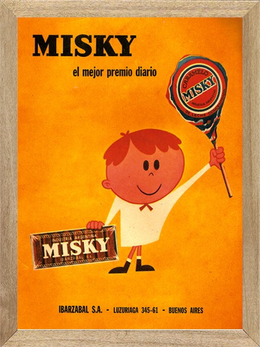 Chupetines Misky ,cuadro, Poster, Publicidad      L628