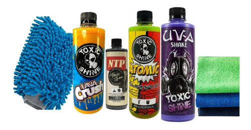 Kit De Lavado Completo Uva Shake Toxic Shine