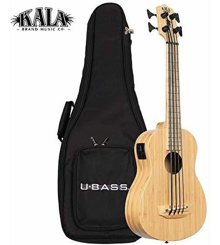 Ukeleles U-bass Con Trastes De Bambú Macizo Kala